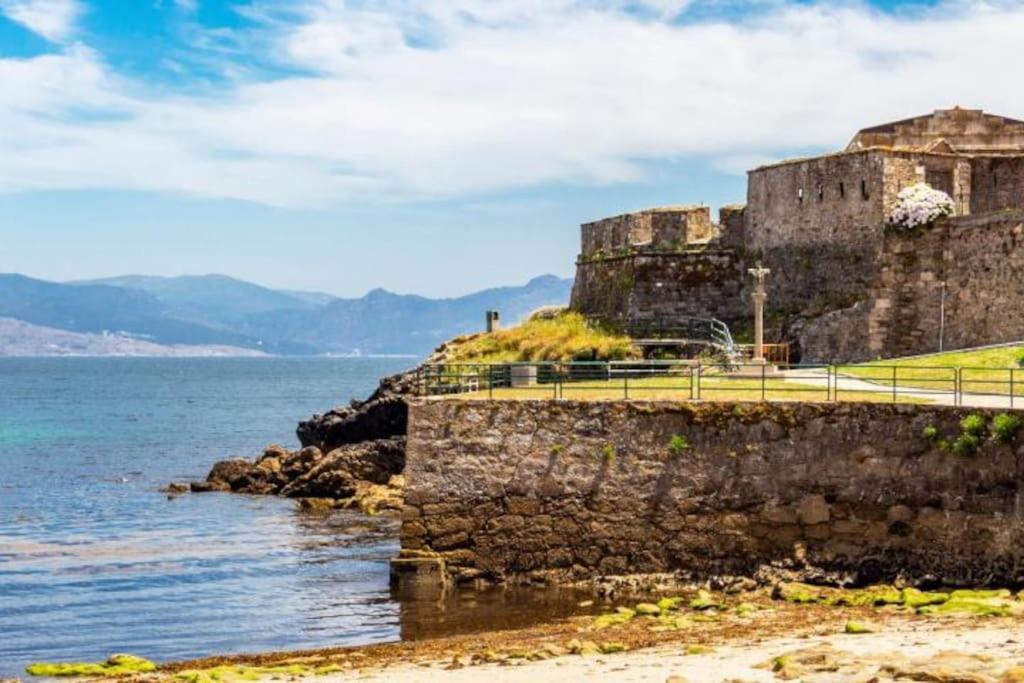 Piso A Capela Con Vistas Al Mar Lägenhet Finisterre Exteriör bild